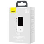 Фото Зовнішній акумулятор Power Bank Baseus (PPQD060002) Qpow Pro Fast Charge,10000mAh,20W,White,IP Cable #1