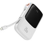Фото Зовнішній акумулятор Power Bank Baseus (PPQD060002) Qpow Pro Fast Charge,10000mAh,20W,White,IP Cable #4