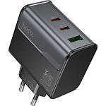 Фото Мережевий ЗП Hoco CS75A Black (6942007653862) USB-A+2*Type-C, QC3.0, PD70W
