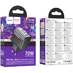 Фото Мережевий ЗП Hoco CS75A Black (6942007653862) USB-A+2*Type-C, QC3.0, PD70W #1