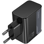 Фото Мережевий ЗП Hoco CS75A Black (6942007653862) USB-A+2*Type-C, QC3.0, PD70W #5