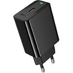 Фото Мережевий ЗП Hoco CS93A Black (6942007671064) Type-C, Fast Charge, PD20W