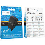 Фото Мережевий ЗП Hoco CS93A Black (6942007671064) Type-C, Fast Charge, PD20W #1