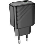 Фото Мережевий ЗП Hoco CS21A Black (6942007609883) USB-A, QC3.0, 18W #6
