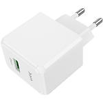 Фото Мережевий ЗП Hoco CS12A White (6942007603690) USB-A, QC3.0, 18W #2