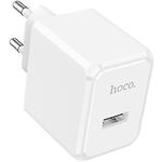 Фото Мережевий ЗП Hoco CS11A White (6942007603553) 1* USB-A, 2.1А