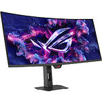 Фото ASUS 34" XG34WCDG Curved OLED 3440x1440, 0.03мс,1.5млн:1, 250кд/м2, 175Гц, DP/HDMI/USB-C,USB,Ауд.вих #1