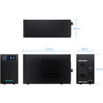 Фото ДБЖ MARSRIVA MR-UF800L, Smart Line-Interactive UPS, 800VA/480W,5.6Аh LiFePO4,145–290В, 2*євророзетки #6