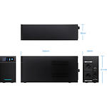 Фото ДБЖ MARSRIVA MR-UF1200L, Smart Line-Interactive UPS,1200VA/720W,5.6Аh LiFePO4,145–290В,2*євророзетки #6