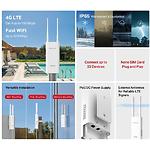 Фото Модем/Маршрутизатор Mercusys MB118-4G, WiFi 4G LTE, N300, LAN PoE in, 1 nano-SIM #3