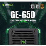 Фото Блок живлення GAMEMAX GE-650, 650W, 80+Bronze, 120 fan #8