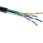 Фото Кабель бухта F/UTP ЗЗКМ 7091014, 305м, CAT6, PE, 4х2х23 AWG, чорний