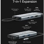 Фото Концентратор HUB USB 3.0 TP-Link UH7021C USB3.0 Type-C --> HDMI+micro/SD+3*USB3.0-A+Type-C PD100W In #4