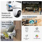 Фото Мережева камера TP-Link Tapo C615G KIT, 4G LTE, 2K 2304*1296, вулична IP65, акумулятор + Solar Panel #1
