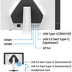 Фото BENQ 27" EX271UZ White (9H.LP2LA.TBE) OLED 3840x2160,0.03мс,1.5м:1,250кд/м2,240Гц,DP/HDMI/USB-C,Ауд. #9