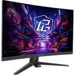 Фото AsRock 27" PG27FRS1A Curved VA 1920x1080, 1мс, 4000:1, 300кд/м2, 280Гц, HDMI/DP, Аудіовихід, 2*2W #1