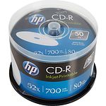 CD-R HP 700Mb 52-x Cake box 50 IJ PRINT (CRE00017WIP-3) - фото