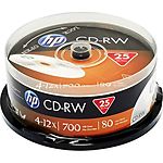 CD-RW HP 700Mb 52-x Cake box 25 (CWE00019-3) - фото