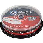 Фото DVD-R HP 4.7Gb 16x Cake box 10 (DME00026-3)