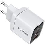 Зображення Мережевий ЗП Choetech PD6052-EU-WH, USB-A + Type-C, LCD, QC3.0, PD35W #1 Фото Мережевий ЗП Choetech PD6052-EU-WH, USB-A + Type-C, LCD, QC3.0, PD35W #1