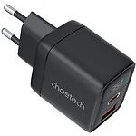 Зображення Мережевий ЗП Choetech PD6052-EU-BK, USB-A + Type-C, LCD, QC3.0, PD35W #1 Фото Мережевий ЗП Choetech PD6052-EU-BK, USB-A + Type-C, LCD, QC3.0, PD35W #1