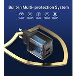 Зображення Мережевий ЗП Choetech PD6052-EU-BK, USB-A + Type-C, LCD, QC3.0, PD35W #7 Фото Мережевий ЗП Choetech PD6052-EU-BK, USB-A + Type-C, LCD, QC3.0, PD35W #7