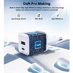 Фото Мережевий ЗП Choetech PD5012-EU-WH, USB-A + Type-C, QC3.0, PD30W #3
