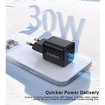 Зображення Мережевий ЗП Choetech PD5012-EU-BK, USB-A + Type-C, QC3.0, PD30W #4 Фото Мережевий ЗП Choetech PD5012-EU-BK, USB-A + Type-C, QC3.0, PD30W #4