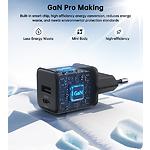 Зображення Мережевий ЗП Choetech PD5012-EU-BK, USB-A + Type-C, QC3.0, PD30W #6 Фото Мережевий ЗП Choetech PD5012-EU-BK, USB-A + Type-C, QC3.0, PD30W #6