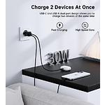 Зображення Мережевий ЗП Choetech PD5012-EU-BK, USB-A + Type-C, QC3.0, PD30W #8 Фото Мережевий ЗП Choetech PD5012-EU-BK, USB-A + Type-C, QC3.0, PD30W #8