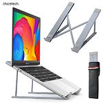 Зображення Підставка для ноутбука Choetech H055-SL до 17", розкладна, регульована, алюміній #1 Фото Підставка для ноутбука Choetech H055-SL до 17", розкладна, регульована, алюміній #1