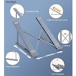Зображення Підставка для ноутбука Choetech H055-SL до 17", розкладна, регульована, алюміній #5 Фото Підставка для ноутбука Choetech H055-SL до 17", розкладна, регульована, алюміній #5
