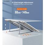 Зображення Підставка для ноутбука Choetech H055-SL до 17", розкладна, регульована, алюміній #6 Фото Підставка для ноутбука Choetech H055-SL до 17", розкладна, регульована, алюміній #6