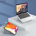 Зображення Підставка для ноутбука Choetech H055-SL до 17", розкладна, регульована, алюміній #9 Фото Підставка для ноутбука Choetech H055-SL до 17", розкладна, регульована, алюміній #9