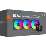Cooler CPU PCCOOLER DA360 PRO ARGB Digital BK (DA360Pro-BKAWXL-GL) СВО, LGA1851/1700/1200/20XX/AM5/4 - фото