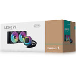 Фото Cooler CPU Deepcool LE240 V2 (R-LE240-BKAMMC-G-2) СВО #1