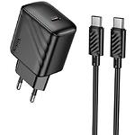 Зображення Мережевий ЗП Hoco CS24A Black (6942007639774) Type-C, QC, PD25W, кабель 1м Type-C Фото Мережевий ЗП Hoco CS24A Black (6942007639774) Type-C, QC, PD25W, кабель 1м Type-C