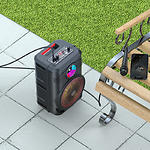 Зображення HOCO BS46 Mature outdoor Black (6931474754080) портативная колонка 10W, 1800mAh аккум, BT 5.0, FM #6 Фото HOCO BS46 Mature outdoor Black (6931474754080) портативная колонка 10W, 1800mAh аккум, BT 5.0, FM #6