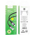 Зображення Кабель HOCO X102 Black (6942007608756) USB/Lightning, 1м, 2.4A, nylon/aluminum #1 Фото Кабель HOCO X102 Black (6942007608756) USB/Lightning, 1м, 2.4A, nylon/aluminum #1