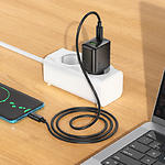 Зображення Мережевий ЗП Hoco CS25A Black (6942007639804) USB-A + Type-C, QC3.0, PD20W + Cable Type-C #7 Фото Мережевий ЗП Hoco CS25A Black (6942007639804) USB-A + Type-C, QC3.0, PD20W + Cable Type-C #7
