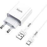 Зображення Мережевий ЗП Hoco C81A Asombroso White (6931474727961) 1*USB-A, 2.1A + Cable Type-C #2 Фото Мережевий ЗП Hoco C81A Asombroso White (6931474727961) 1*USB-A, 2.1A + Cable Type-C #2