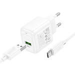 Зображення Мережевий ЗП Hoco CS52A White (6942007631471) Type-C, QC3.0, 18W + Cable Type-C #2 Фото Мережевий ЗП Hoco CS52A White (6942007631471) Type-C, QC3.0, 18W + Cable Type-C #2