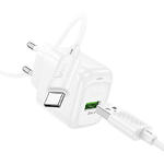 Зображення Мережевий ЗП Hoco CS52A White (6942007631471) Type-C, QC3.0, 18W + Cable Type-C #4 Фото Мережевий ЗП Hoco CS52A White (6942007631471) Type-C, QC3.0, 18W + Cable Type-C #4