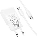 Зображення Мережевий ЗП Hoco N72 Speed White (6931474738998) USB-C, GaN, QC, 20W + Cable Type-C #4 Фото Мережевий ЗП Hoco N72 Speed White (6931474738998) USB-C, GaN, QC, 20W + Cable Type-C #4