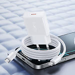 Зображення Мережевий ЗП Hoco N72 Speed White (6931474738998) USB-C, GaN, QC, 20W + Cable Type-C #5 Фото Мережевий ЗП Hoco N72 Speed White (6931474738998) USB-C, GaN, QC, 20W + Cable Type-C #5