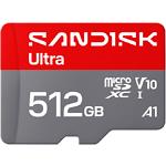 Фото microSD XC 512 GB SanDisk Ultra Class10 UHS-I U1 V10 A1 (SDSQUJQ-512G-GZ6MA) SD адаптер, R-195МБ/с