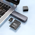 Зображення Картрідер Hoco HB45 Spirit 2-in-1 USB3.0 Metal Gray (6942007620505) SD/microSD #5 Фото Картрідер Hoco HB45 Spirit 2-in-1 USB3.0 Metal Gray (6942007620505) SD/microSD #5
