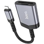 Зображення Картрідер Hoco UA25 Lightning Metal Gray (6942007608855) SD/microSD #2 Фото Картрідер Hoco UA25 Lightning Metal Gray (6942007608855) SD/microSD #2
