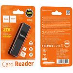Зображення Картрідер Hoco HB20 Mindful Black (6931474735201) USB 2.0, SD/microSD #5 Фото Картрідер Hoco HB20 Mindful Black (6931474735201) USB 2.0, SD/microSD #5