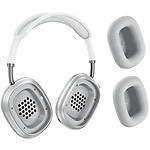Зображення HOCO W65 Plus Happy Silver (6942007650403) Bluetooth 5.4 гарнітура з оголов'ям, ANC #2 Фото HOCO W65 Plus Happy Silver (6942007650403) Bluetooth 5.4 гарнітура з оголов'ям, ANC #2